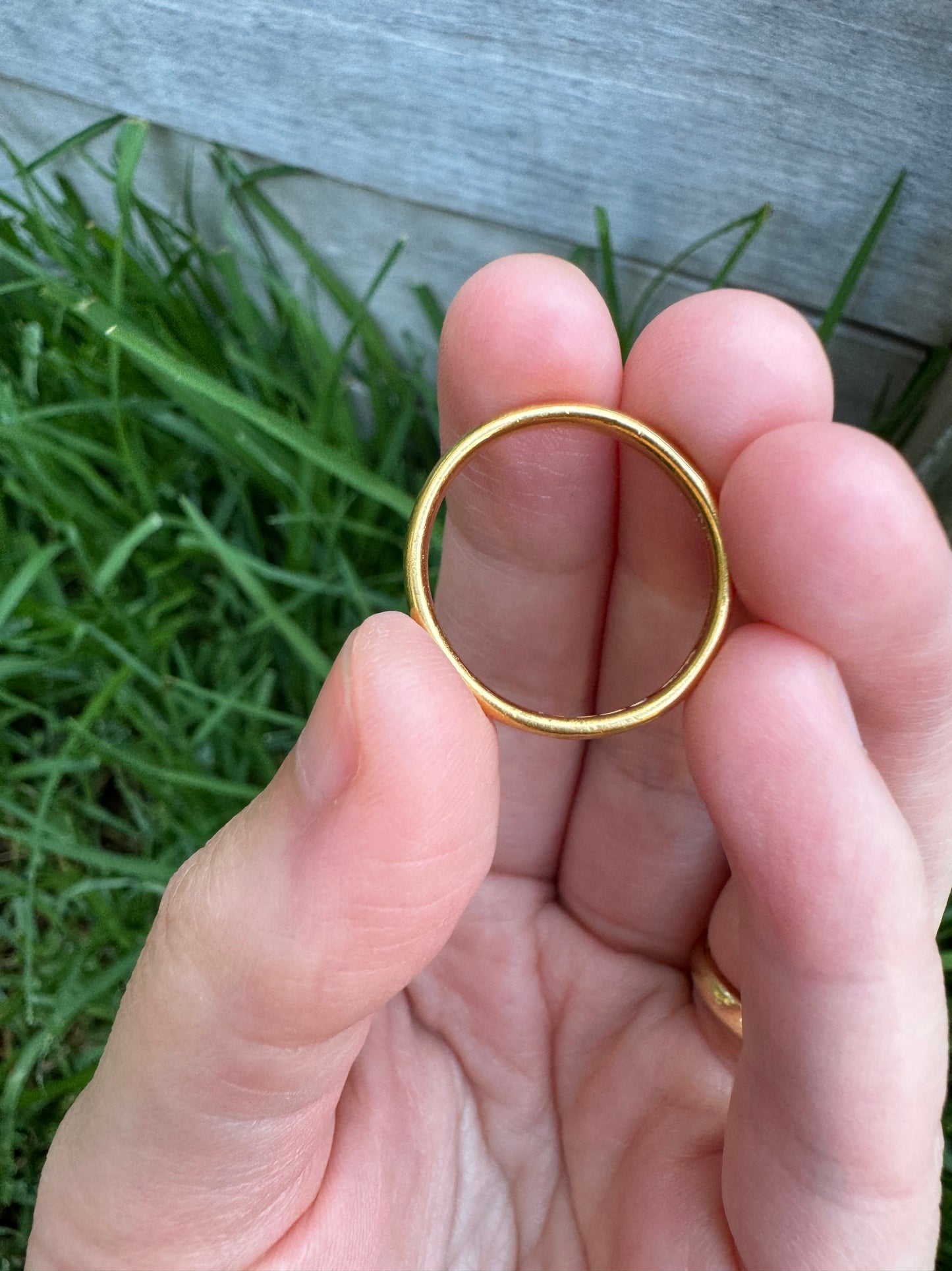 Vintage 22ct yellow gold band, 2.9mm wide