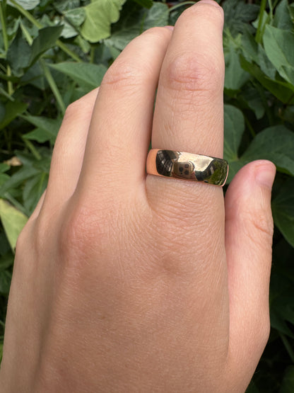 Antique Australian 18ct rosy yellow gold cigar band