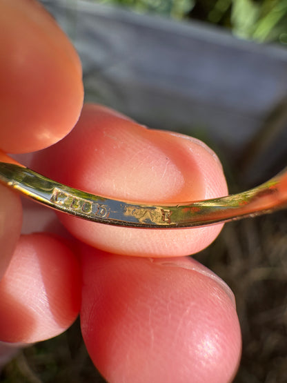Antique Australian 18ct yellow gold 0.46ct TCW old European and old mine cut diamond ring