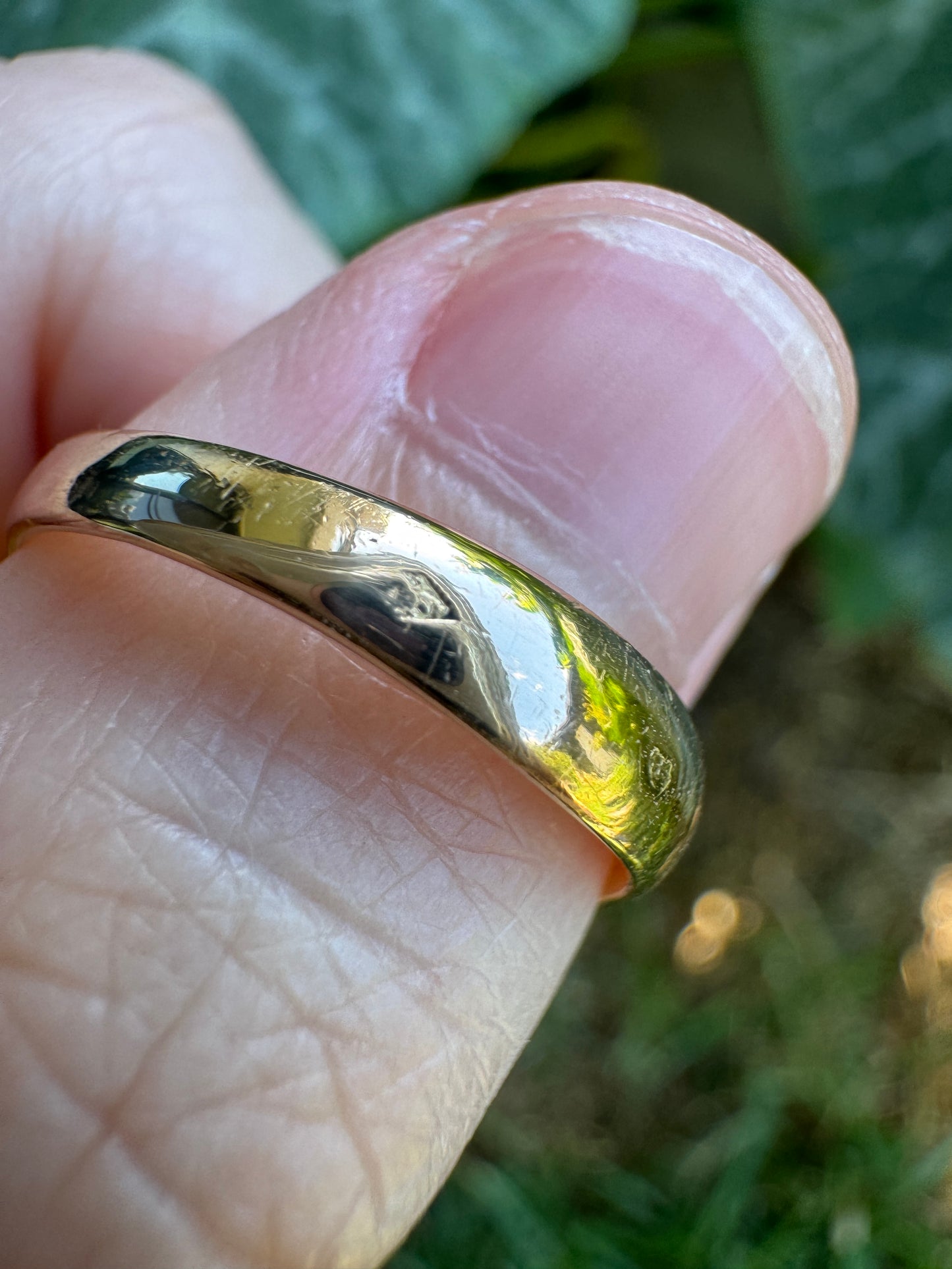 Vintage French 18ct yellow gold 0.26ct old mine cut diamond gypsy ring