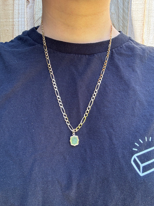 Antique gilt metal 'Volage' butterfly and flower agate intaglio pendant