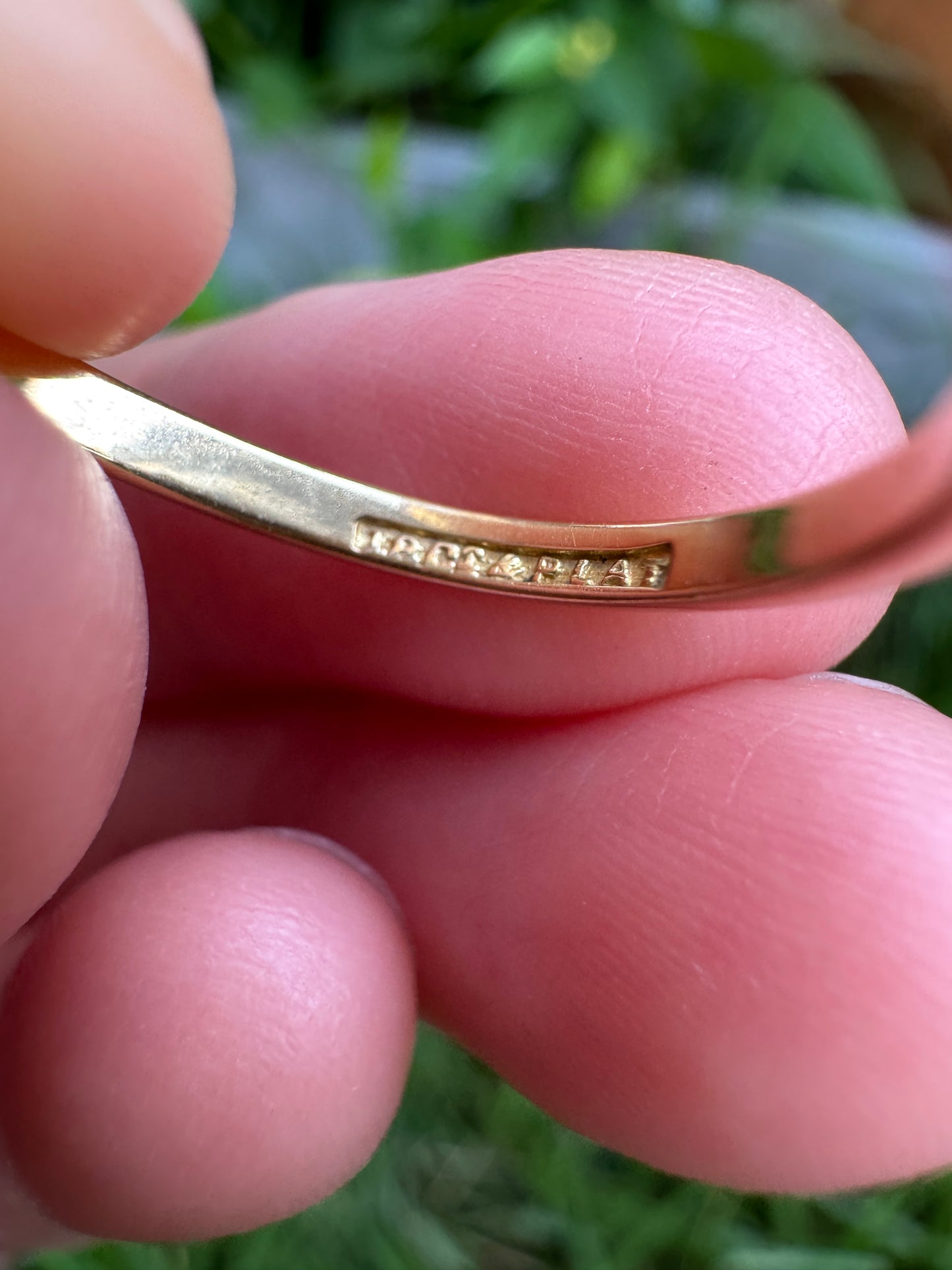 Vintage 18ct yellow gold and platinum 0.35ct old mine cut diamond solitaire ring