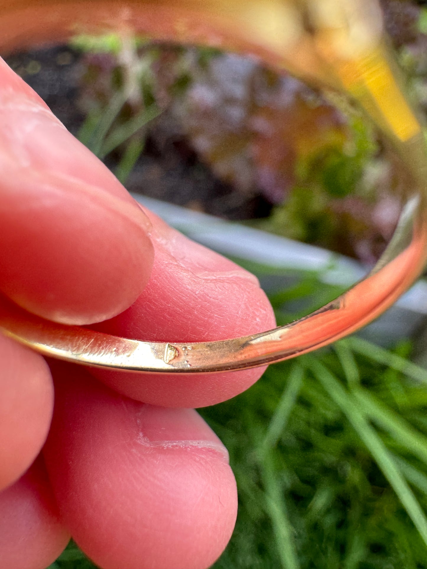 Vintage 14ct yellow gold five stone 0.7ct TCW old mine cut diamond ring