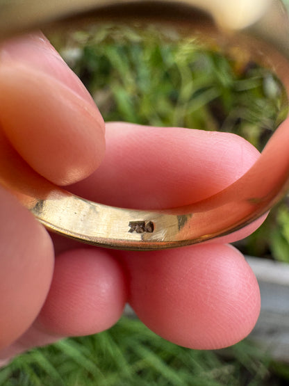 Vintage 18ct gold signet ring