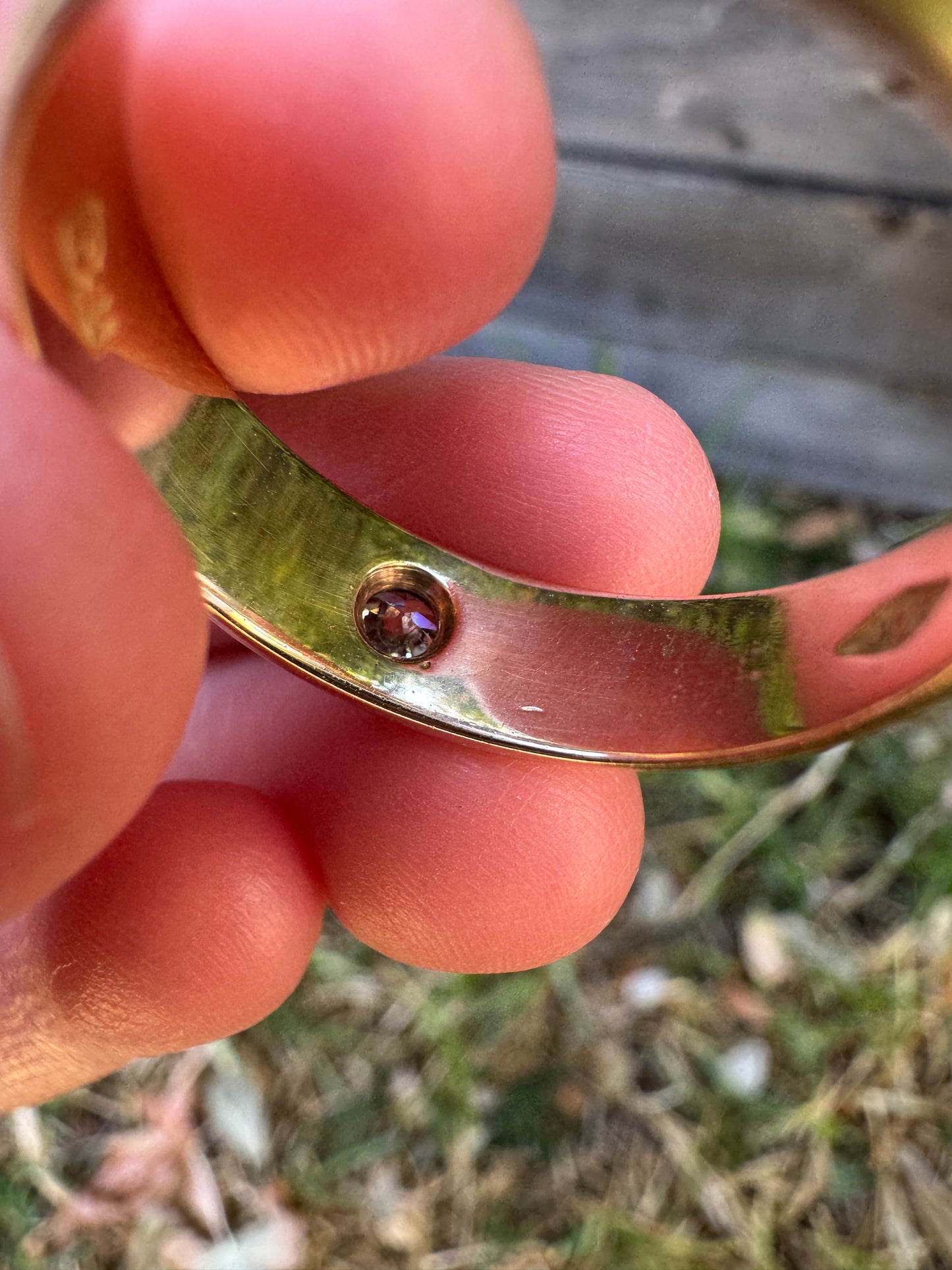 Antique Australian 15ct yellow gold 0.27ct old mine cut diamond starset gypsy ring