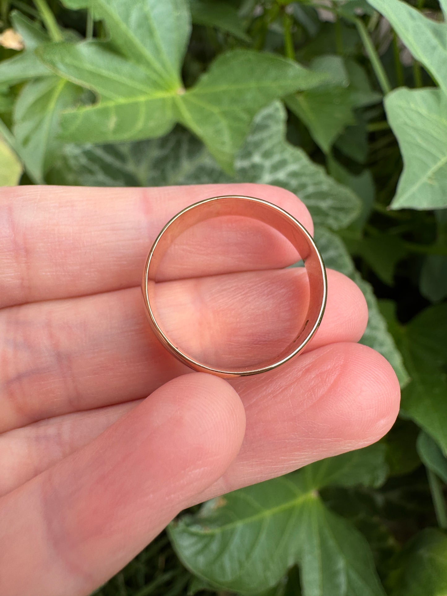 Antique Australian 18ct rosy yellow gold cigar band