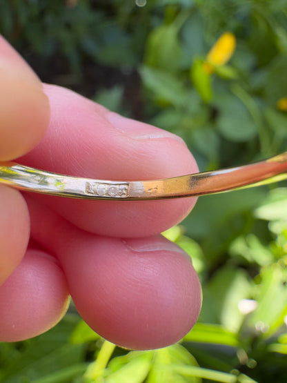 Vintage 18ct yellow gold and platinum five stone 0.38ct TCW old mine cut and old European cut diamond ring
