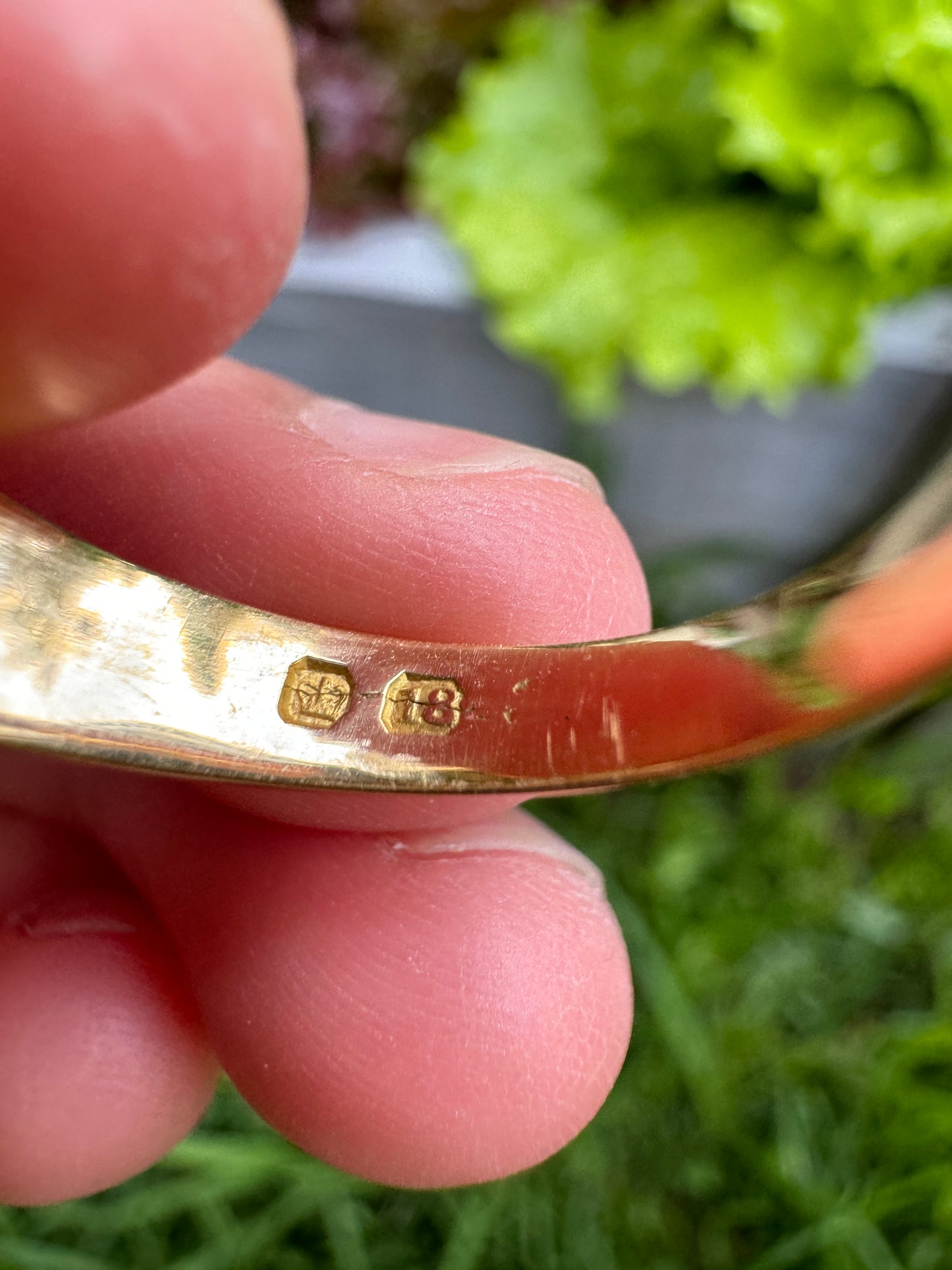 Antique Victorian 18ct yellow gold 0.35ct old mine cut diamond gypsy ring