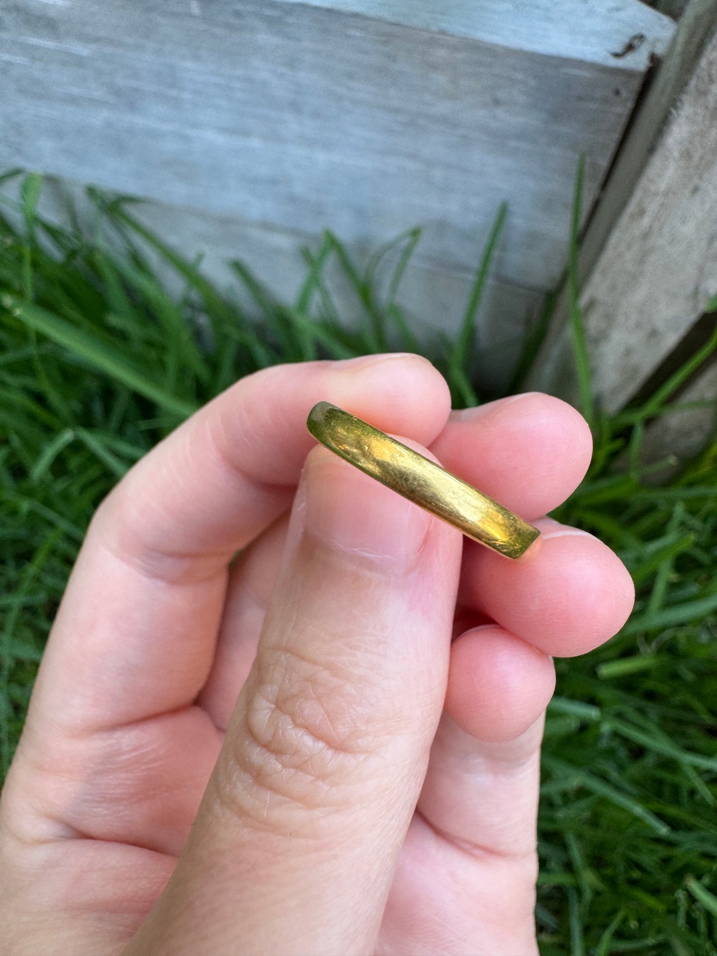 Vintage 22ct yellow gold band, 2.9mm wide