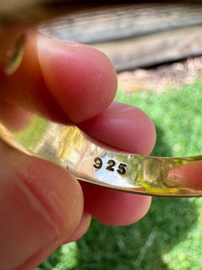 Vintage 9ct yellow gold starset 0.12ct old mine cut diamond signet ring