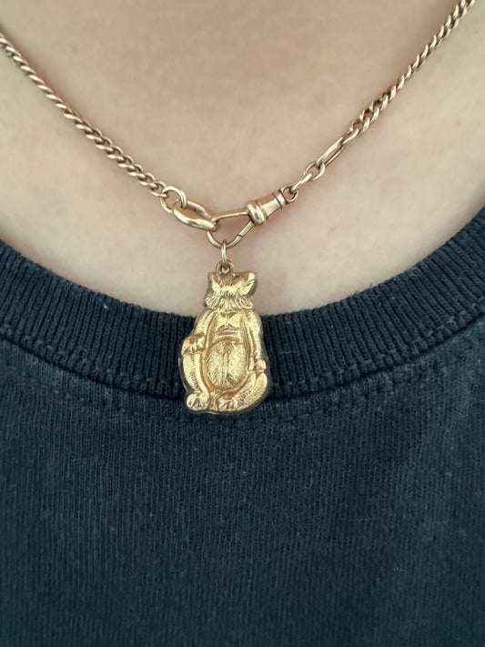 Vintage 9ct yellow gold bear charm