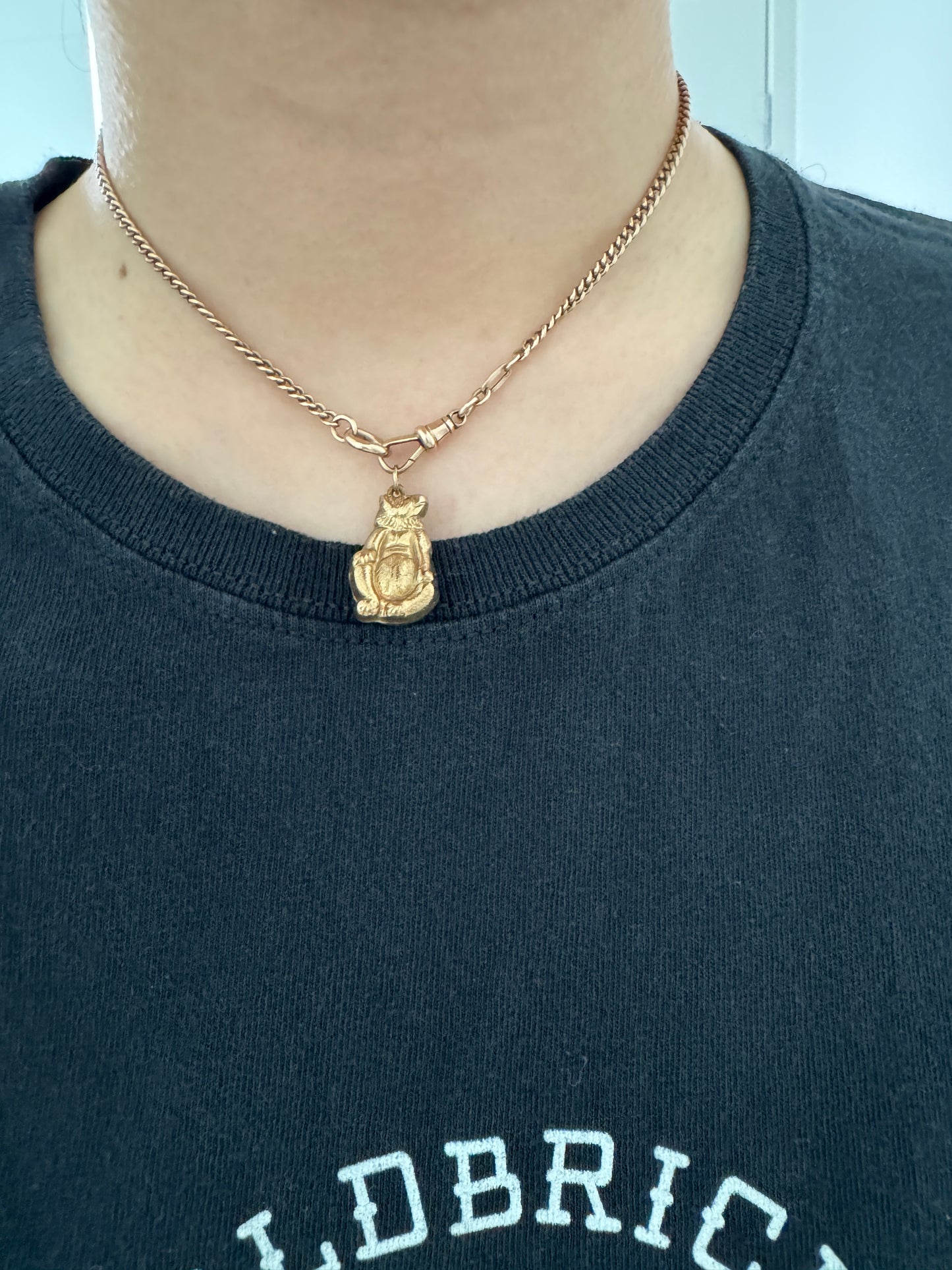 Vintage 9ct yellow gold bear charm