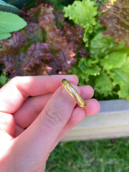 Vintage 22ct yellow gold donut band, 4mm wide